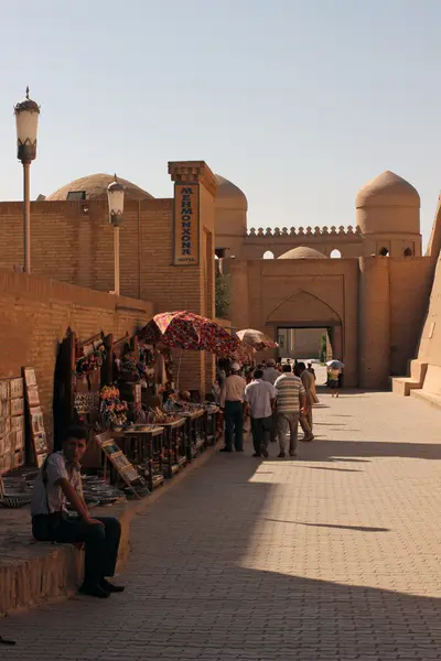 Khiva, İpek Yolu, Özbekistan — Stok fotoğraf