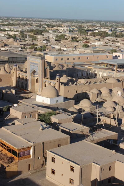 Panorama of an ancient city of Khiva, Uzbekistan — Stock Photo, Image