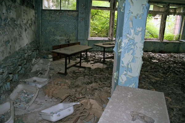 Gasmasks i pripyat, Tjernobyl — Stockfoto