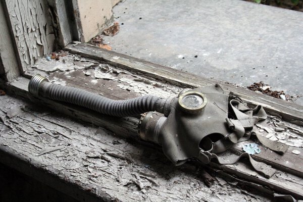 Gasmasks in pripyat, Chernobyl