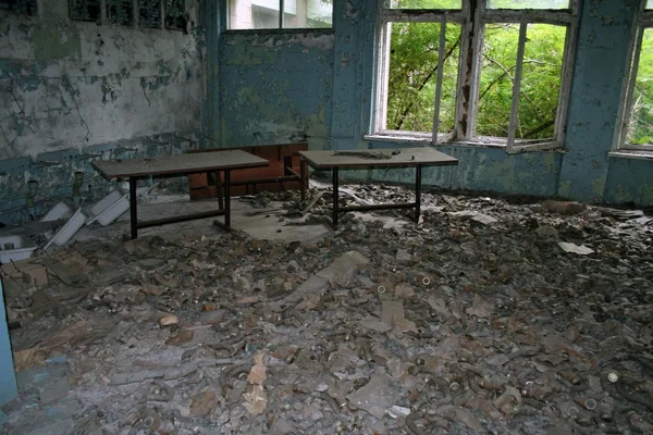 Gasmasks in pripyat, Chernobyl — Stock Photo, Image