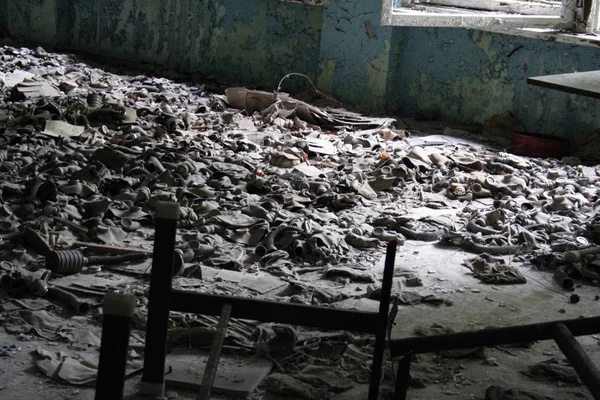 Gasmasks in pripyat, Chernobyl — Stock Photo, Image