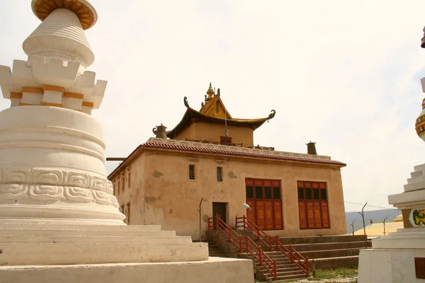 Mosteiro de Gandan em Ulaanbaatar, Mongólia — Fotografia de Stock