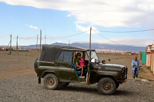 Petite ville en Mongolie — Photo