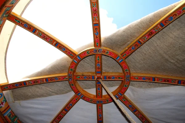 Jurty střecha, Mongolsko — Stock fotografie
