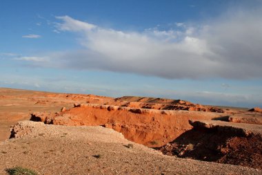 Bayan zagh, flaming cliffs s gobi Çölü Moğolistan ve