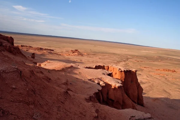Bayan Zagh, Le scogliere infuocate del deserto del Gobi in Mongolia — Foto Stock