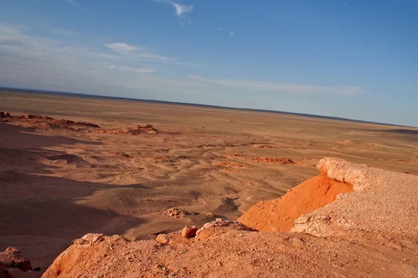 Bayan Zagh, Le scogliere infuocate del deserto del Gobi in Mongolia — Foto Stock