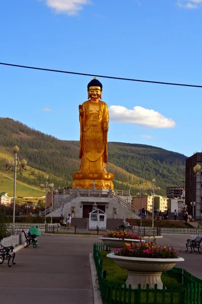 佛雕像乌兰巴托蒙古 — 图库照片