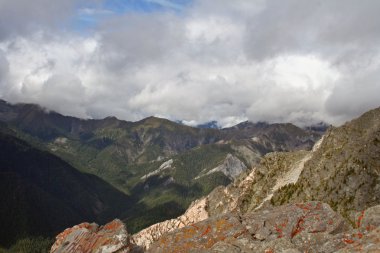 Doğu sayan Dağları, doruğuna aşk bölge, Sibirya, Rusya Federasyonu