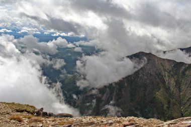 Doğu sayan Dağları, doruğuna aşk bölge, Sibirya, Rusya Federasyonu