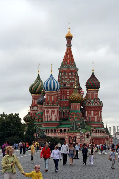 러시아 모스크바 붉은 광장에 바실리 축복의 대성당 — 스톡 사진