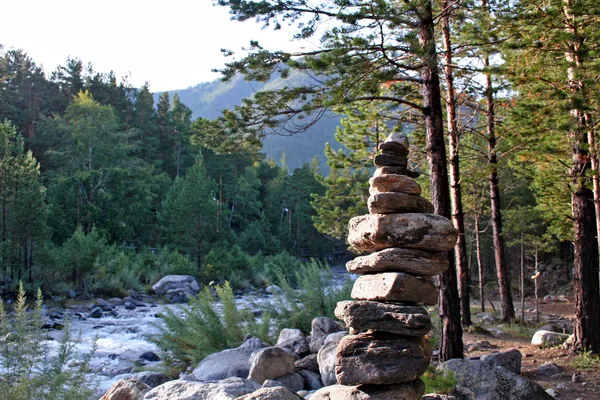 Montagne Sayan Orientali, regione Peak of Love, Siberia, Russia — Foto Stock