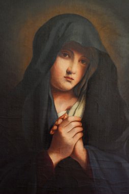 madonna, keder, eski yağlı boya