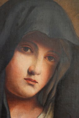 madonna, keder, eski yağlı boya