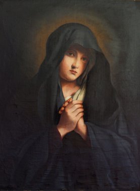 madonna, keder, eski yağlı boya