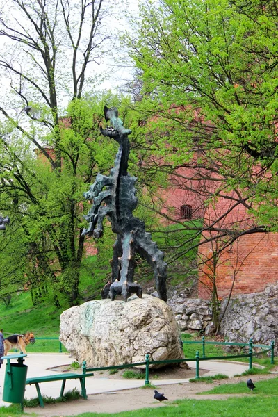 Dragon i krakow, Polen — Stockfoto