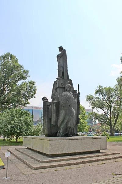 Monument Wyspiański in Cracow, Poland, — Stock Photo, Image