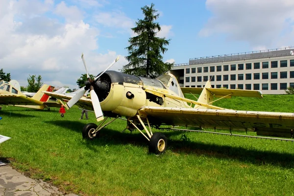 Malé letadlo, polské letecké muzeum, Krakov — Stock fotografie