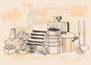 vintage tarzı mutfak öğeleri