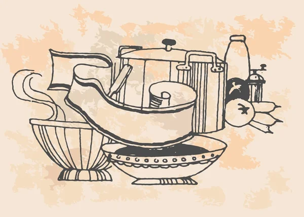 retro tencere pişirme