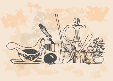 retro tencere pişirme