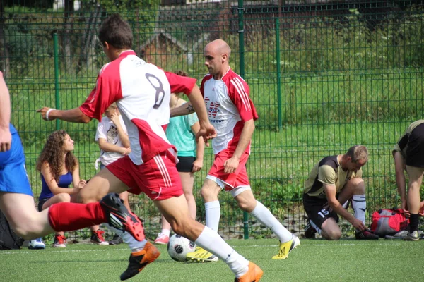 Amatérský fotbal, malopolska, Polsko — Stock fotografie