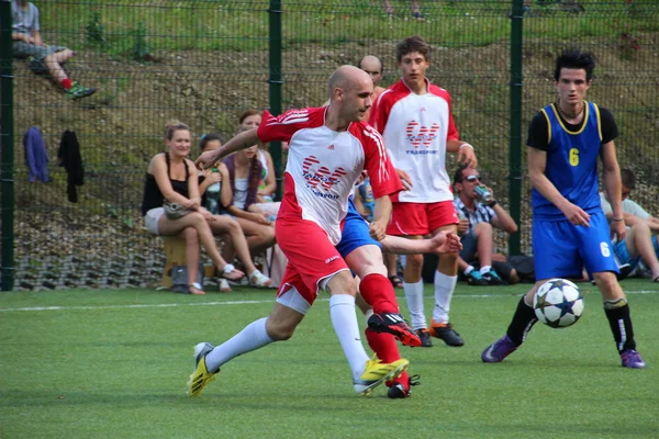 Futebol amador, Malopolska, Polonia — Fotografia de Stock