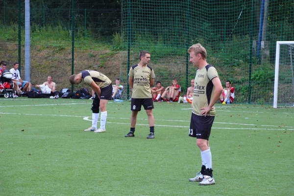 Amatérský fotbal, malopolska, Polsko — Stock fotografie