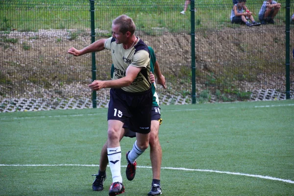 Amatör fotboll, malopolska, Polen — Stockfoto