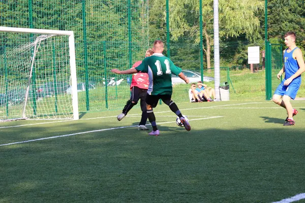 Amatör fotboll, malopolska, Polen — Stockfoto