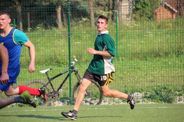 Futebol amador, Malopolska, Polonia — Fotografia de Stock