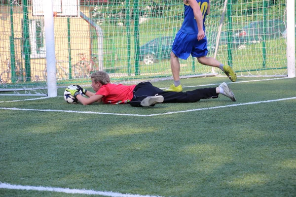 Futebol amador, Malopolska, Polonia — Fotografia de Stock