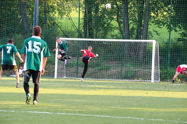 Amatérský fotbal, malopolska, Polsko — Stock fotografie