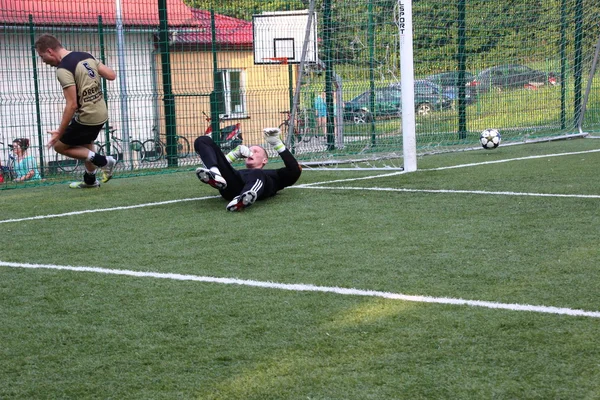 Amatör fotboll, malopolska, Polen — Stockfoto