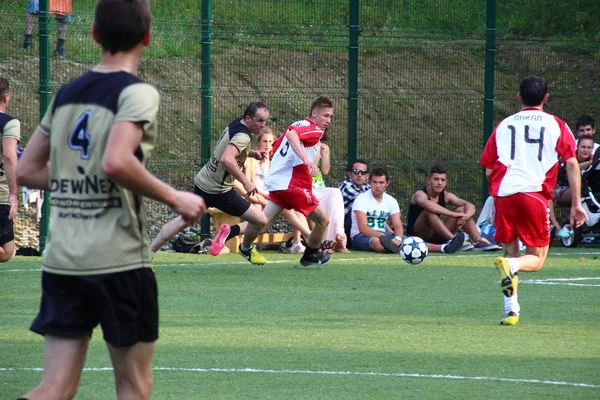 Amatérský fotbal, malopolska, Polsko — Stock fotografie