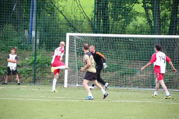 Amatérský fotbal, malopolska, Polsko — Stock fotografie