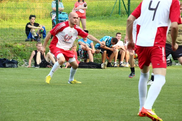 Amatör fotboll, malopolska, Polen — Stockfoto