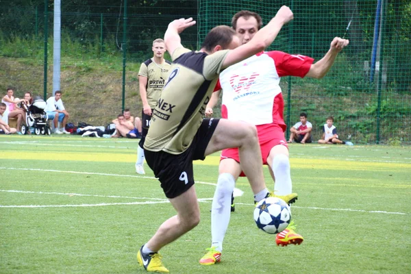 Amatérský fotbal, malopolska, Polsko — Stock fotografie