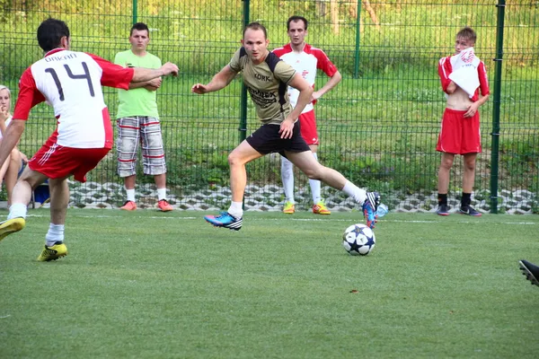 Amatérský fotbal, malopolska, Polsko — Stock fotografie