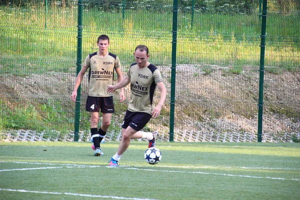 Amatör fotboll, malopolska, Polen — Stockfoto