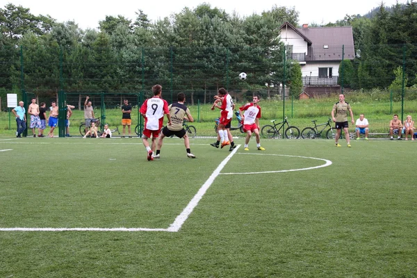 Amatérský fotbal, malopolska, Polsko — Stock fotografie