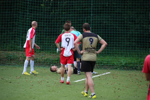 Futebol amador, Malopolska, Polonia — Fotografia de Stock