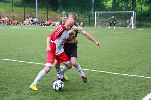 Amatérský fotbal, malopolska, Polsko — Stock fotografie