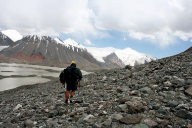 Tien shan dağlar, ak-shyrak region, kyrgyzstan
