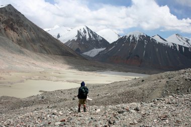 Tien shan dağlar, ak-shyrak region, kyrgyzstan