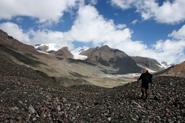 Tien shan dağlar, ak-shyrak region, kyrgyzstan