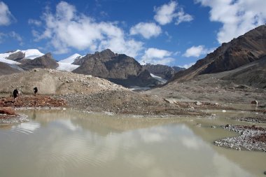 Tien shan dağlar, ak-shyrak region, kyrgyzstan