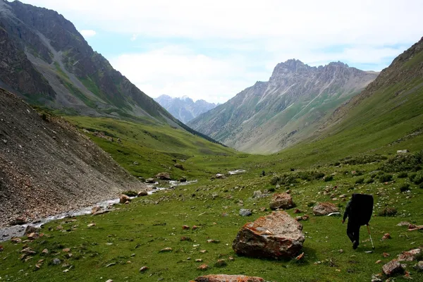 Tien Shan mountains, Kyrgyzstan, Dzhuku Valley — Stock Photo, Image
