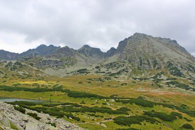 Kozi wierch tepe beş lakes Valley tatra Dağları, Polonya, Avrupa